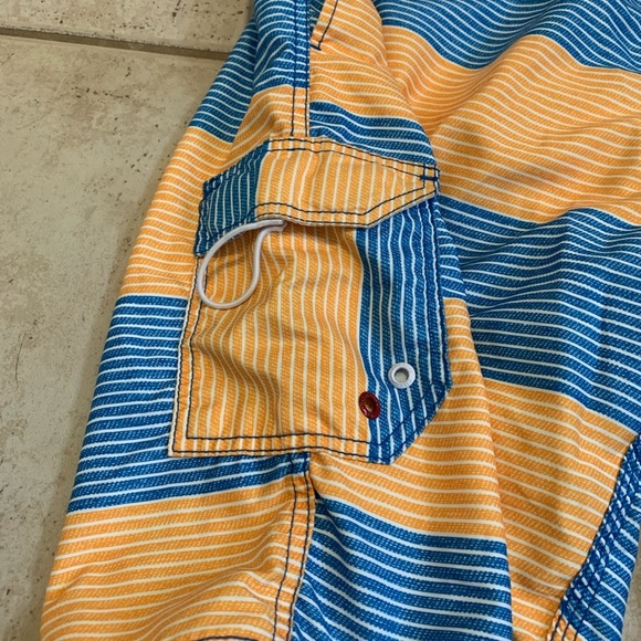 Ripzone Men's Striped Board Shorts Swim Trunks - Blue & Orange- Large - Picture 2 of 9